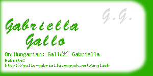 gabriella gallo business card